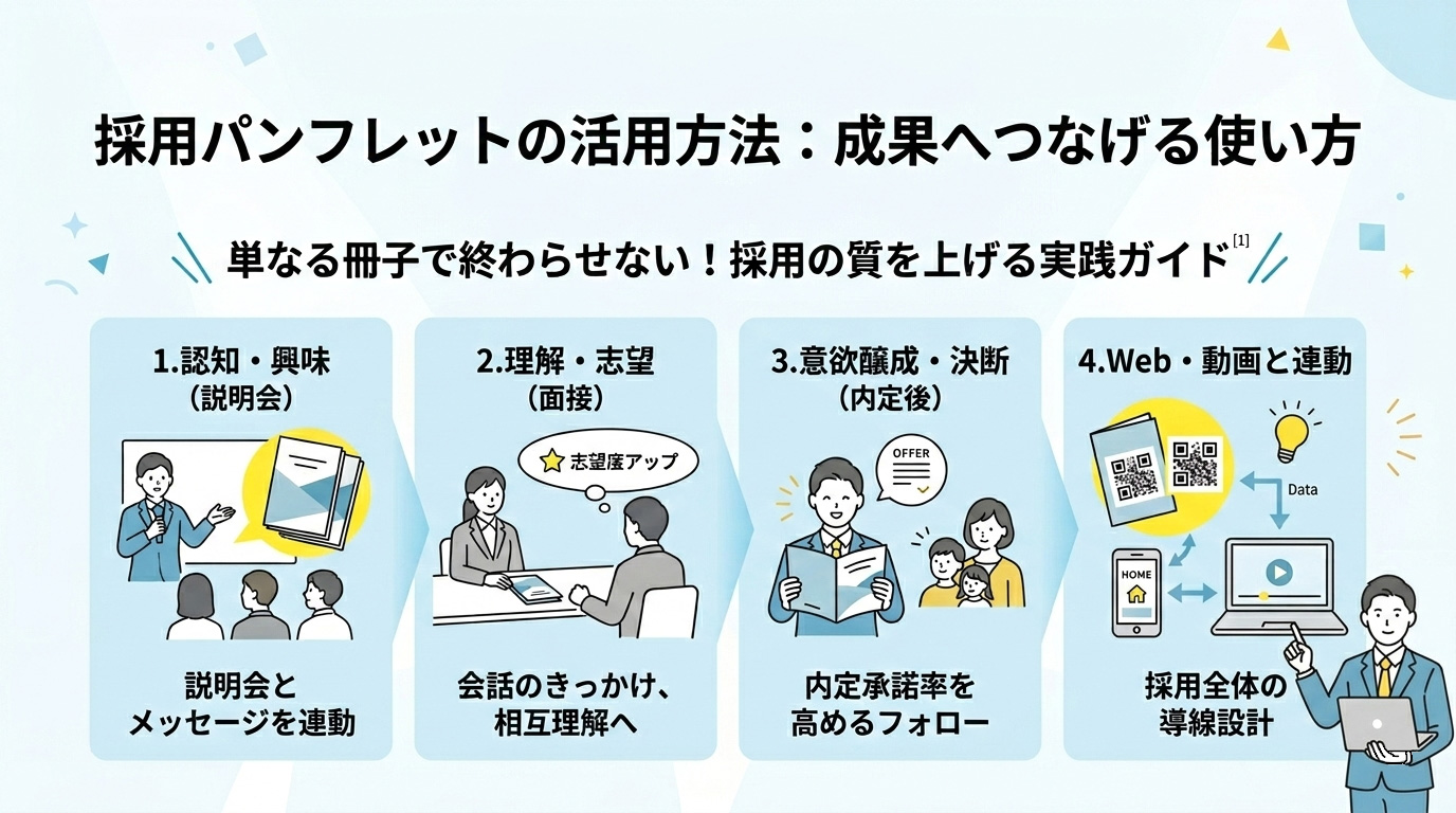 成果を上げる採用パンフレットの使い方